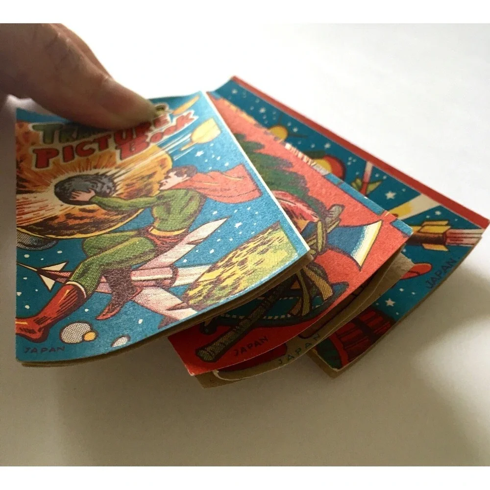 Transfer Picture Book Tattoos Unused 50s Toy Super Man New Old‎ Stock VTG Lot